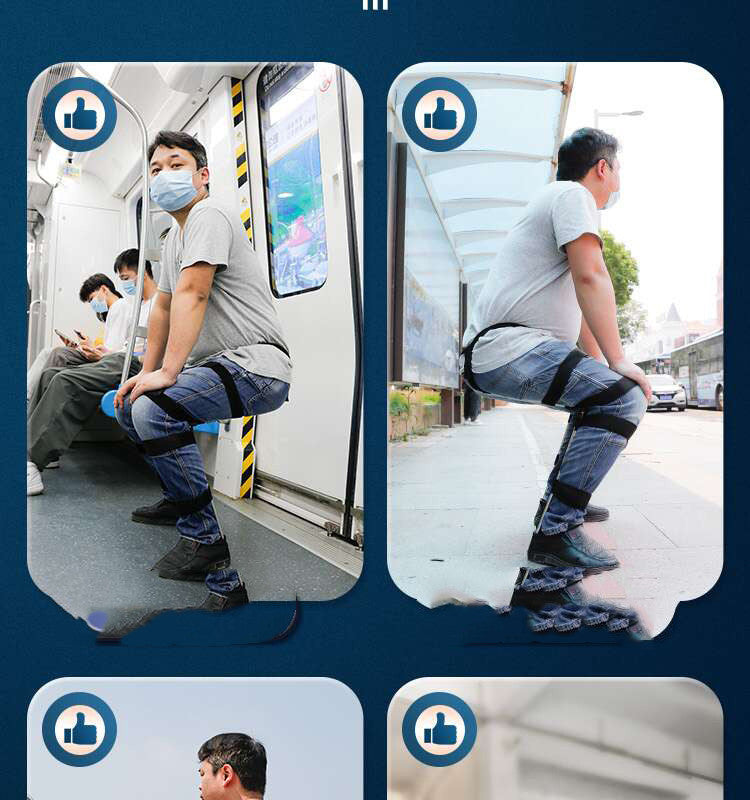 Wearable Invisible Seat | Portable Exoskeleton Chair for Comfort & Support